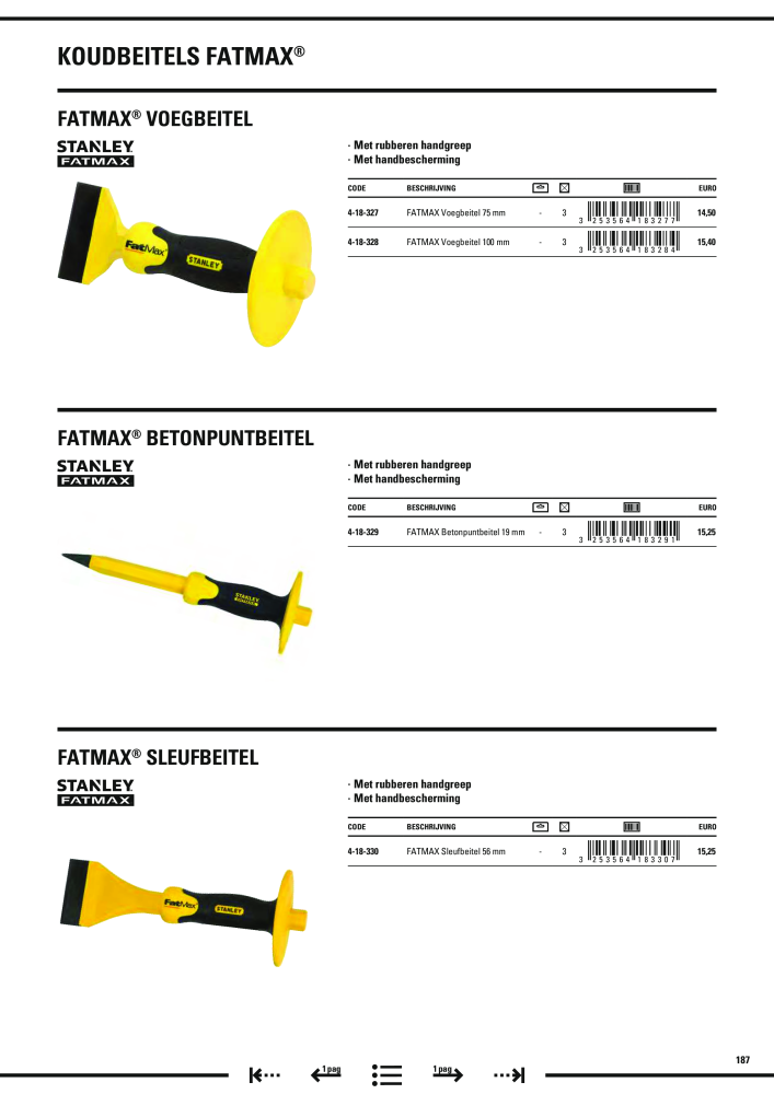 Stanley hoofdcatalogus NO.: 20910 - Page 189