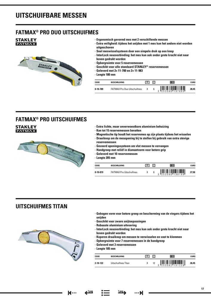 Stanley hoofdcatalogus NR.: 20910 - Seite 19