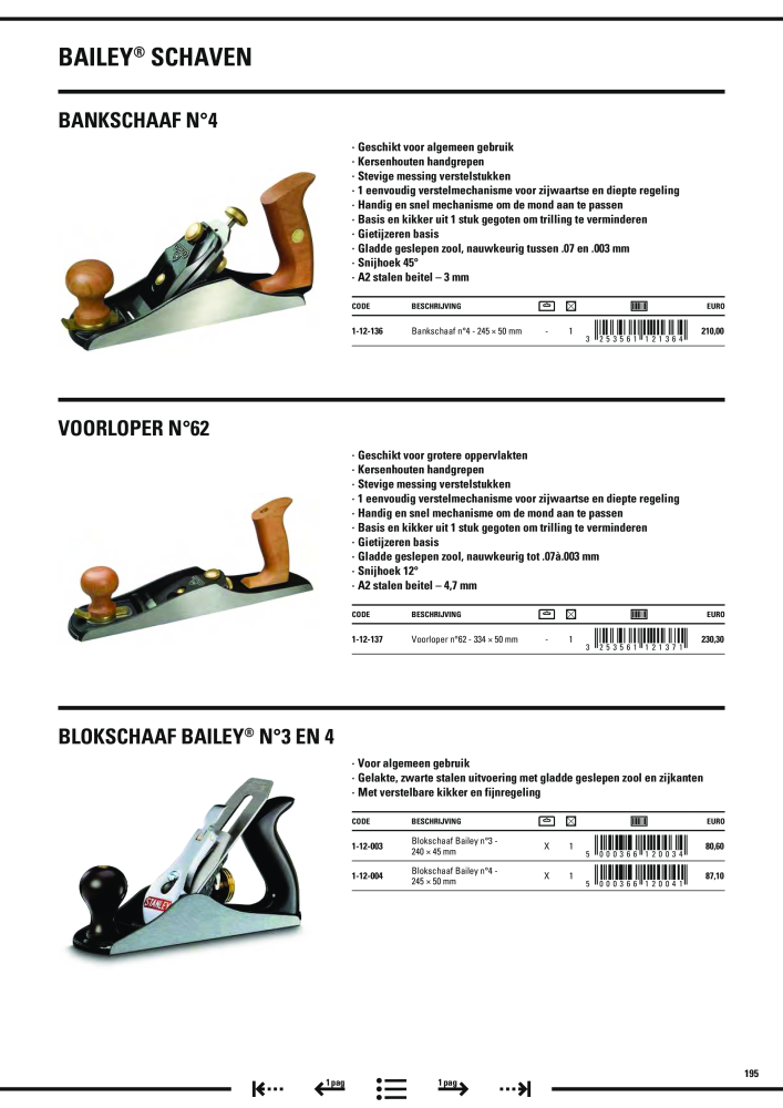 Stanley hoofdcatalogus NO.: 20910 - Page 197