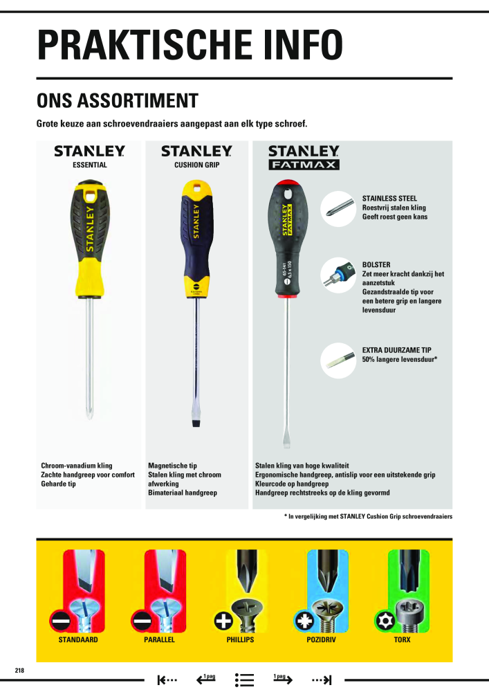 Stanley hoofdcatalogus Nº: 20910 - Página 220