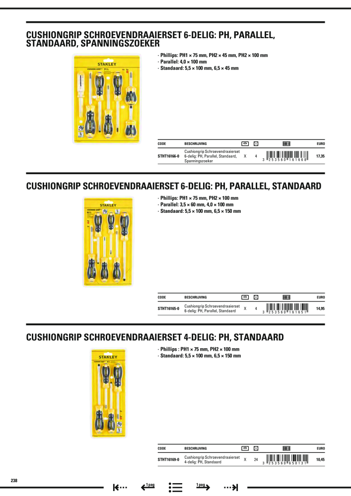 Stanley hoofdcatalogus Nº: 20910 - Página 240