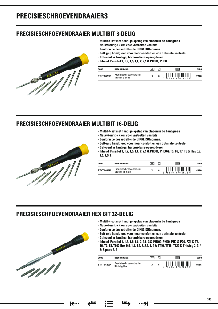 Stanley hoofdcatalogus NR.: 20910 - Pagina 245