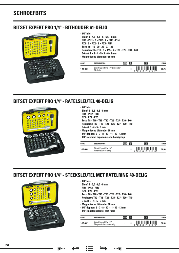 Stanley hoofdcatalogus NR.: 20910 - Pagina 252