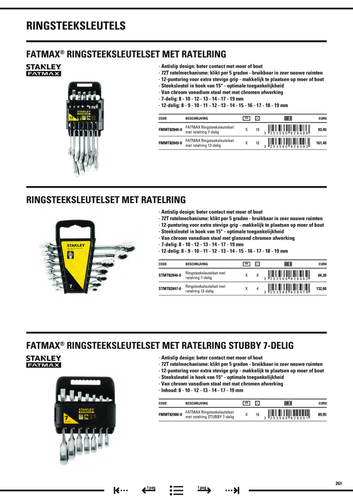 Stanley hoofdcatalogus Nº: 20910 - Página 263