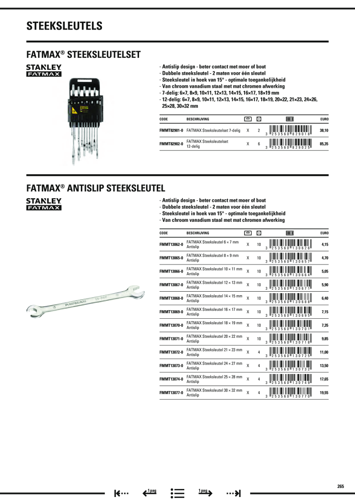 Stanley hoofdcatalogus Nº: 20910 - Página 267