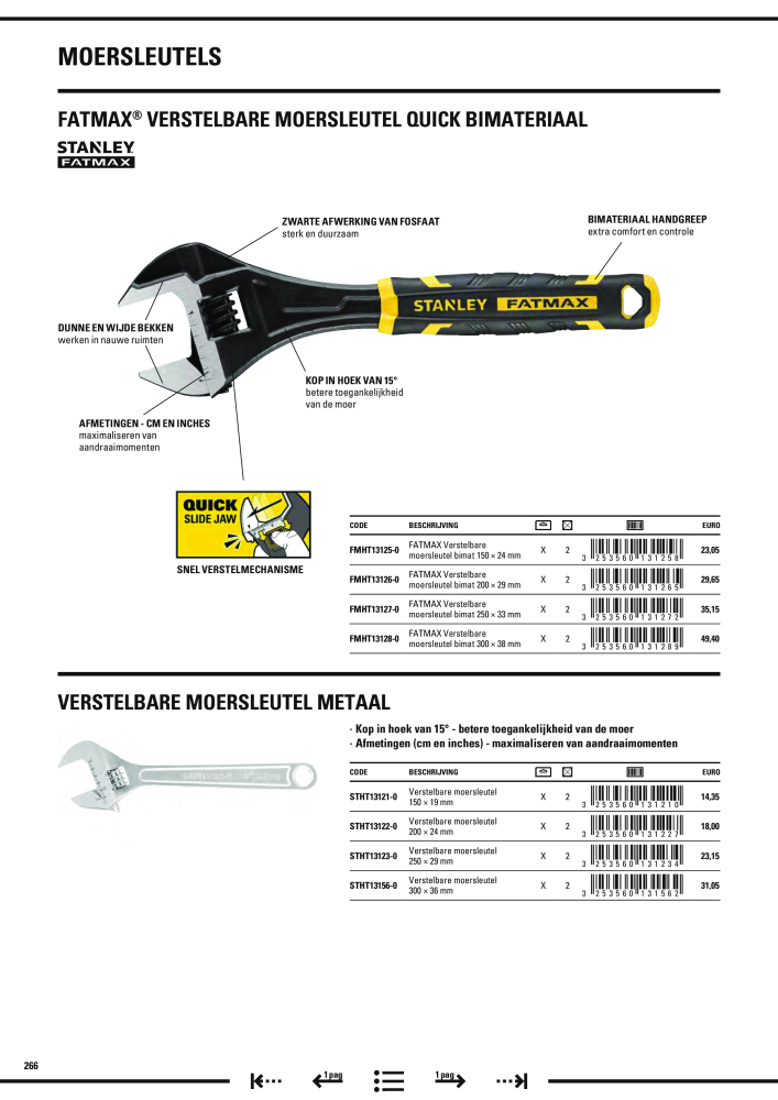 Stanley hoofdcatalogus NR.: 20910 - Pagina 268