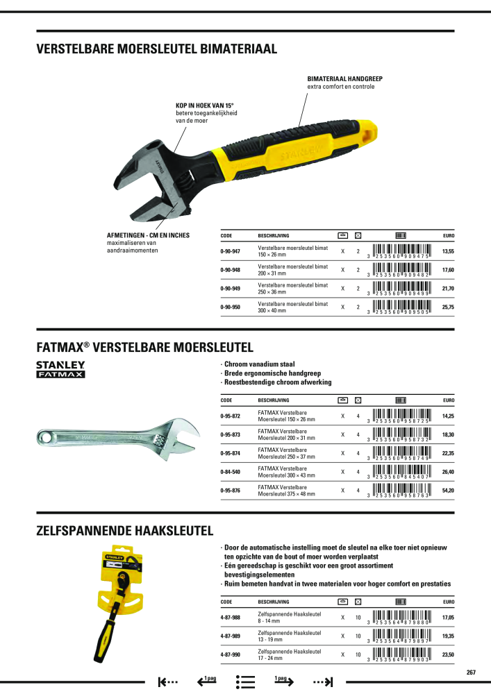 Stanley hoofdcatalogus Nº: 20910 - Página 269