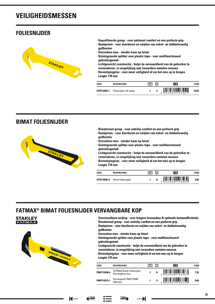 Stanley hoofdcatalogus Nº: 20910 - Página 27