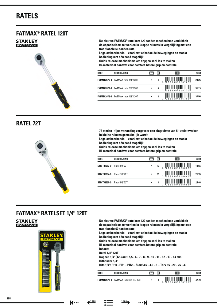 Stanley hoofdcatalogus NR.: 20910 - Pagina 270