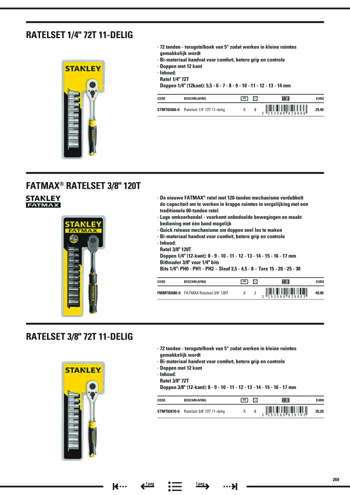 Stanley hoofdcatalogus Nº: 20910 - Página 271