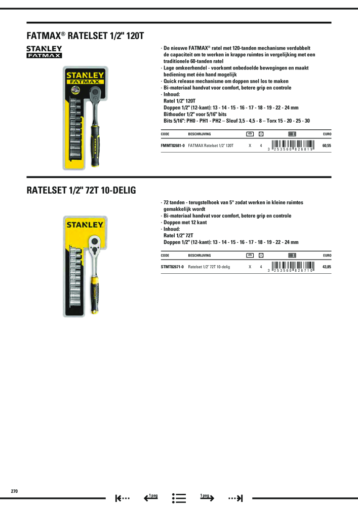 Stanley hoofdcatalogus Nº: 20910 - Página 272