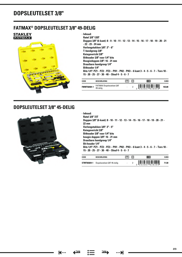 Stanley hoofdcatalogus NO.: 20910 - Page 275