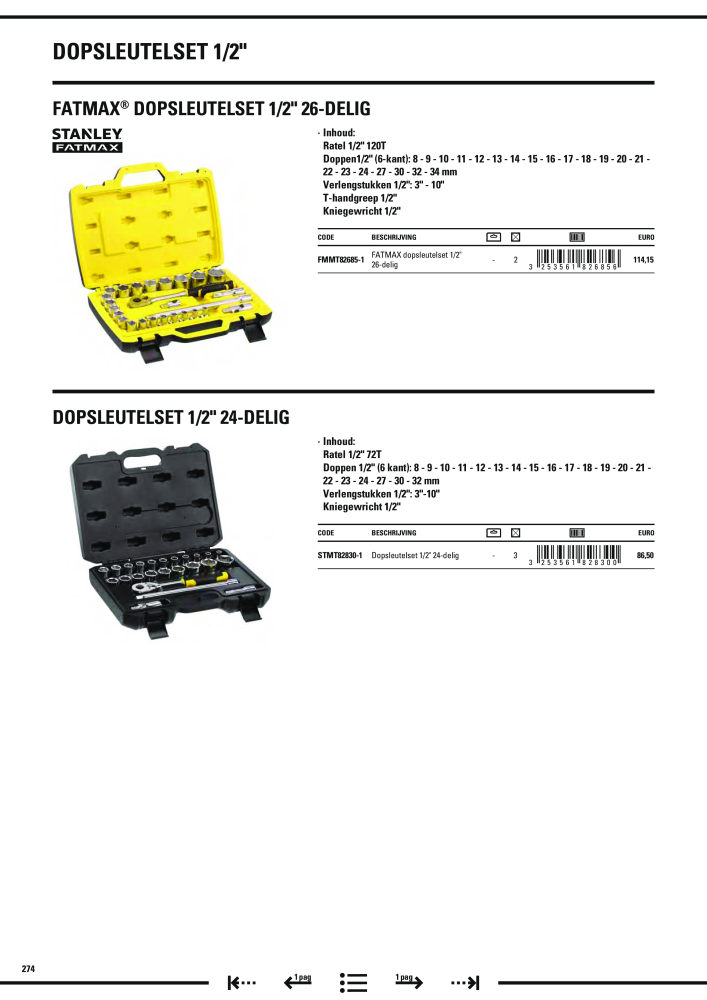 Stanley hoofdcatalogus NO.: 20910 - Page 276