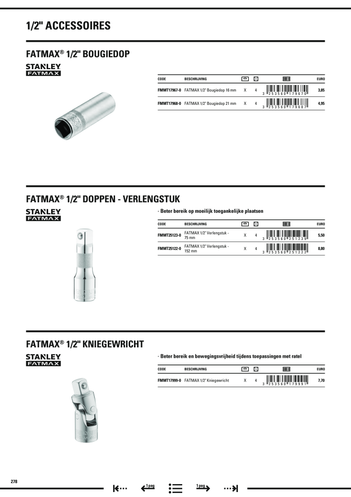 Stanley hoofdcatalogus NR.: 20910 - Pagina 280