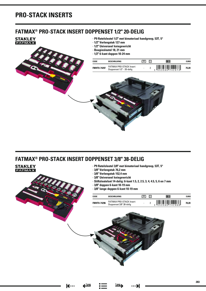 Stanley hoofdcatalogus NR.: 20910 - Seite 285