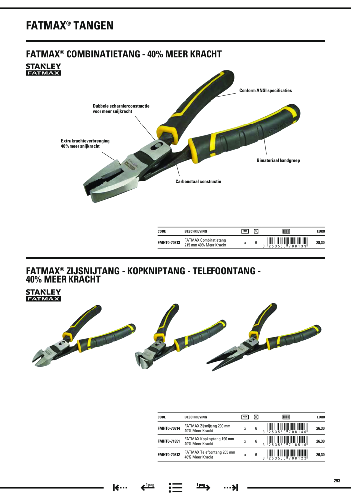 Stanley hoofdcatalogus NO.: 20910 - Page 295