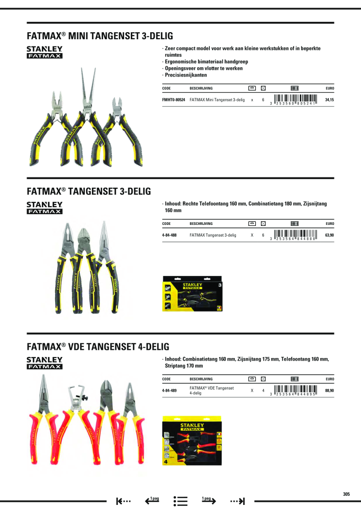 Stanley hoofdcatalogus Nº: 20910 - Página 307