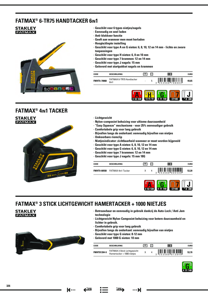 Stanley hoofdcatalogus NO.: 20910 - Page 328