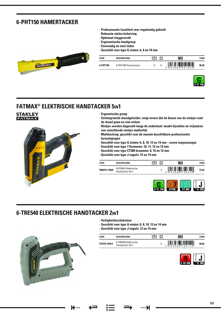 Stanley hoofdcatalogus Nº: 20910 - Página 329