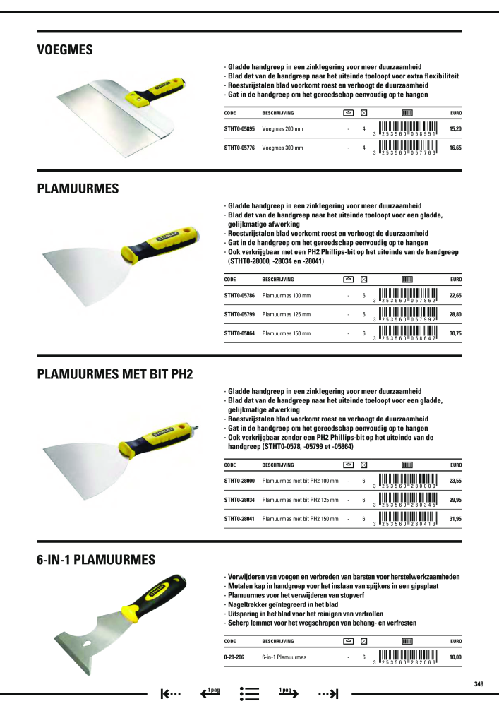 Stanley hoofdcatalogus Nº: 20910 - Página 351