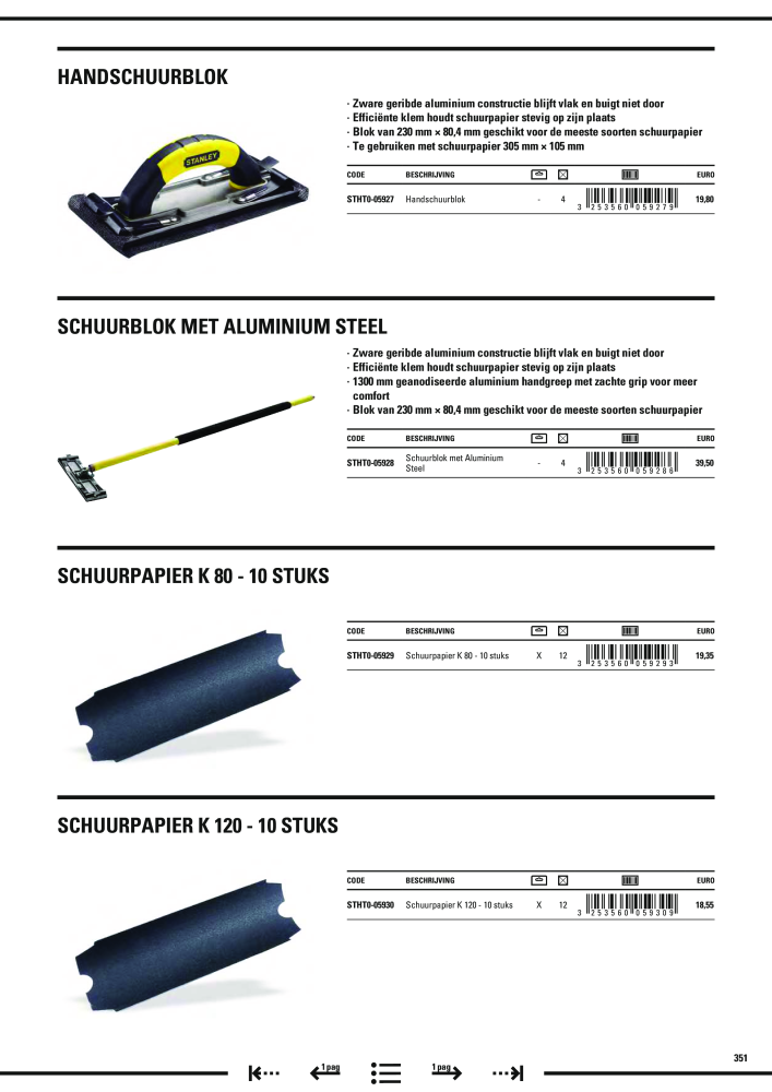 Stanley hoofdcatalogus NO.: 20910 - Page 353