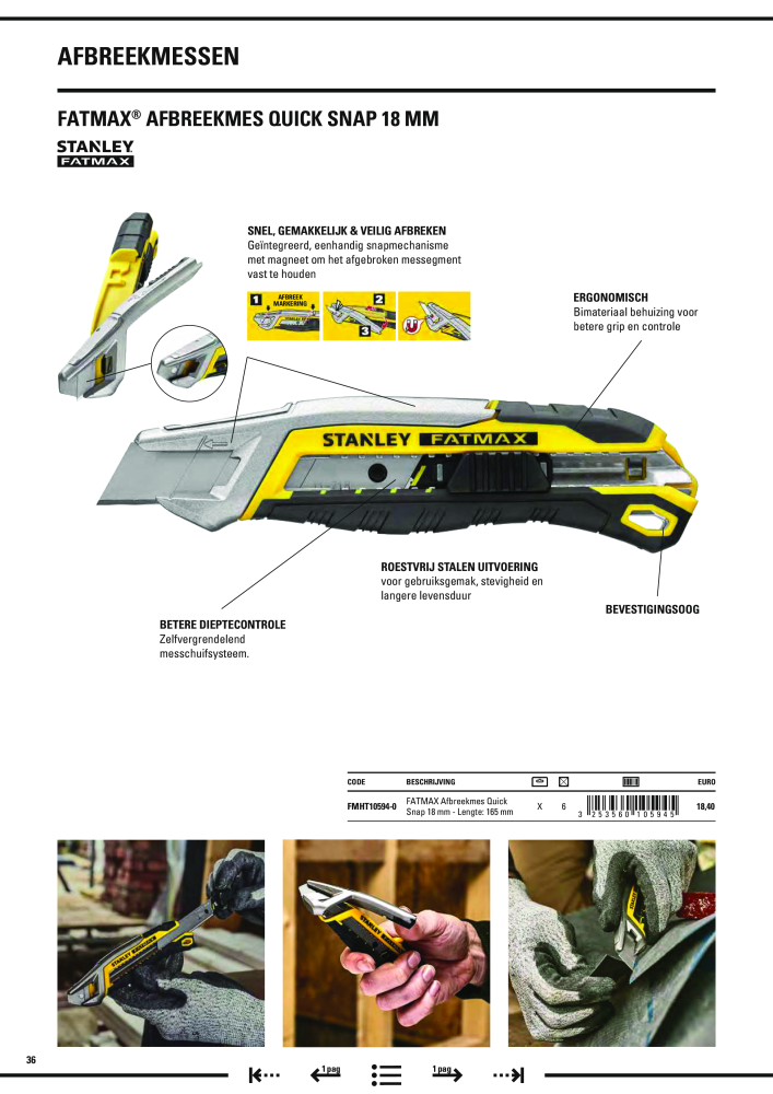 Stanley hoofdcatalogus Nº: 20910 - Página 38