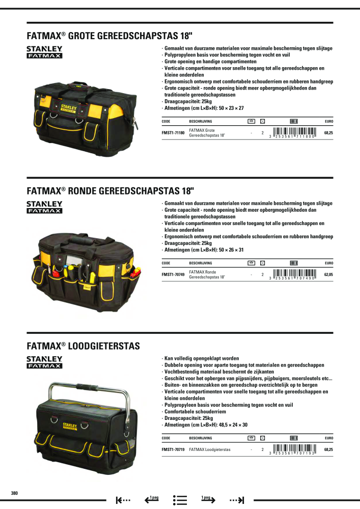 Stanley hoofdcatalogus NR.: 20910 - Seite 382