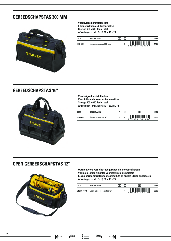 Stanley hoofdcatalogus NO.: 20910 - Page 386