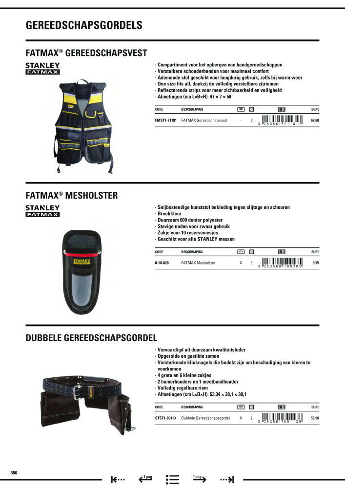 Stanley hoofdcatalogus NR.: 20910 - Pagina 388