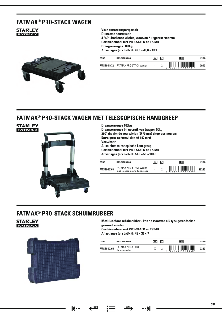 Stanley hoofdcatalogus NR.: 20910 - Seite 399