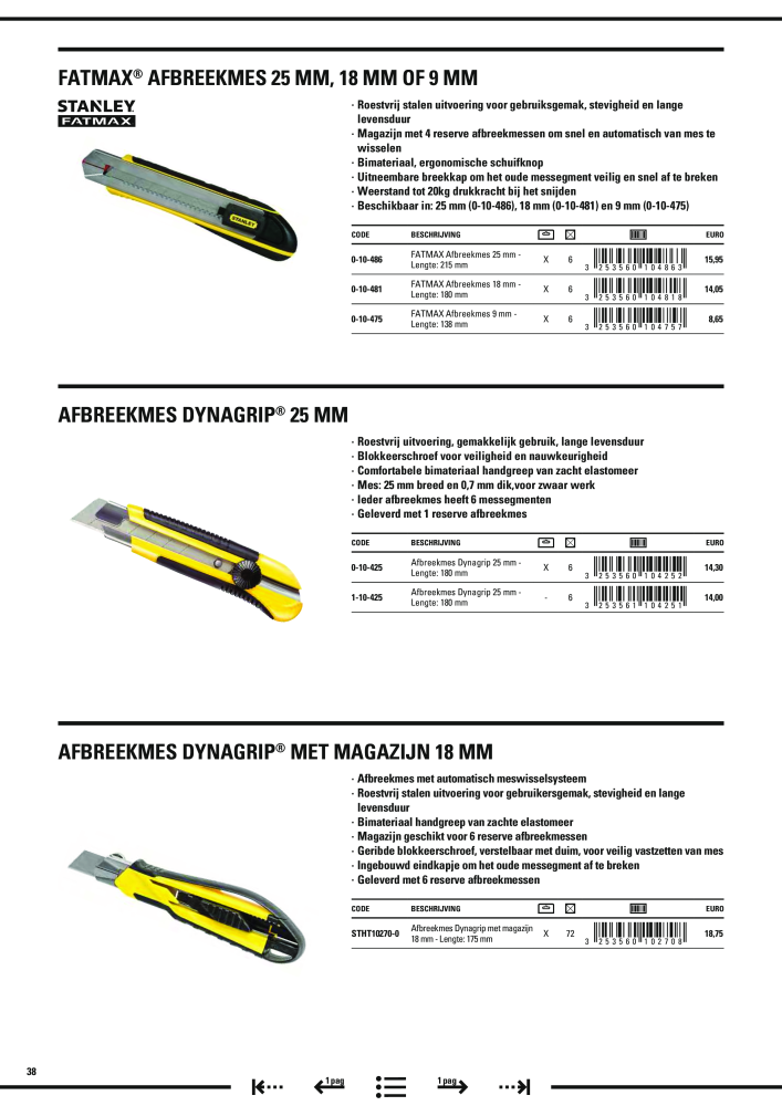 Stanley hoofdcatalogus Nº: 20910 - Página 40