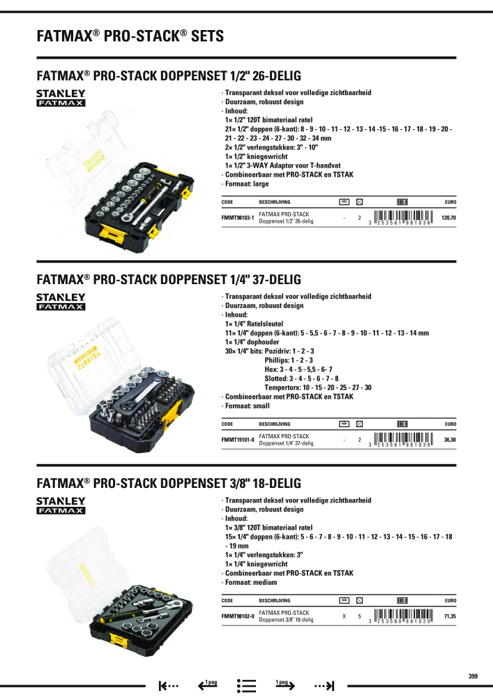 Stanley hoofdcatalogus Nº: 20910 - Página 401