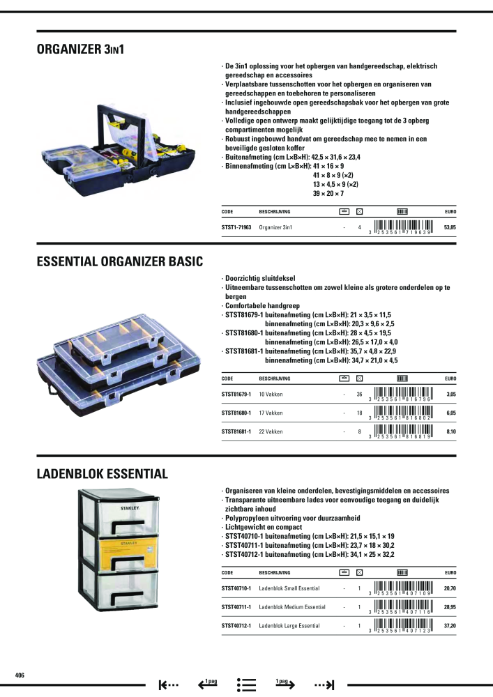 Stanley hoofdcatalogus Nº: 20910 - Página 408