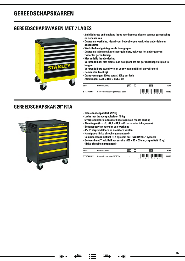 Stanley hoofdcatalogus Nº: 20910 - Página 415