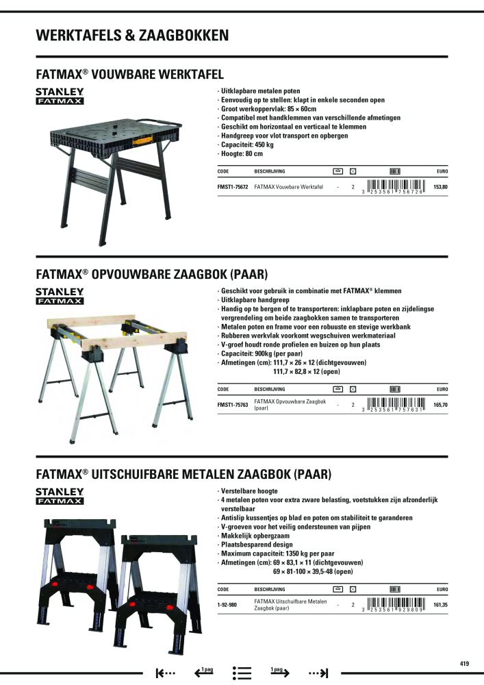 Stanley hoofdcatalogus NO.: 20910 - Page 421