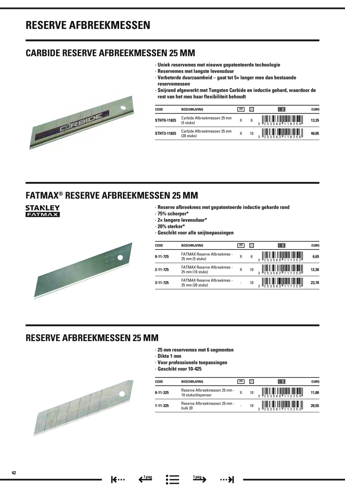 Stanley hoofdcatalogus Nº: 20910 - Página 44