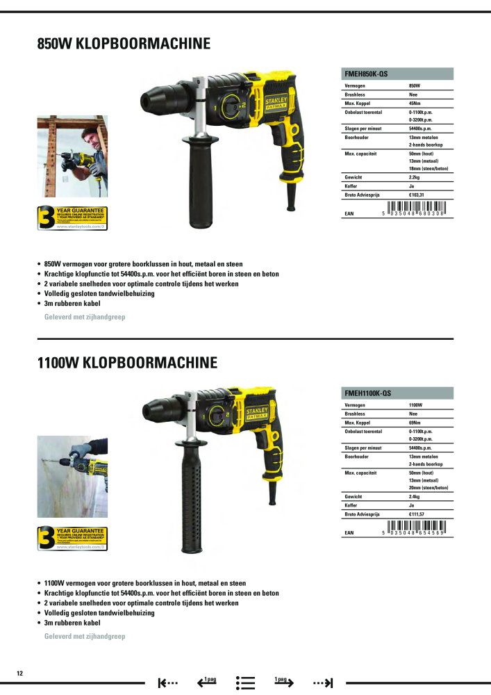 Stanley hoofdcatalogus NR.: 20910 - Seite 444