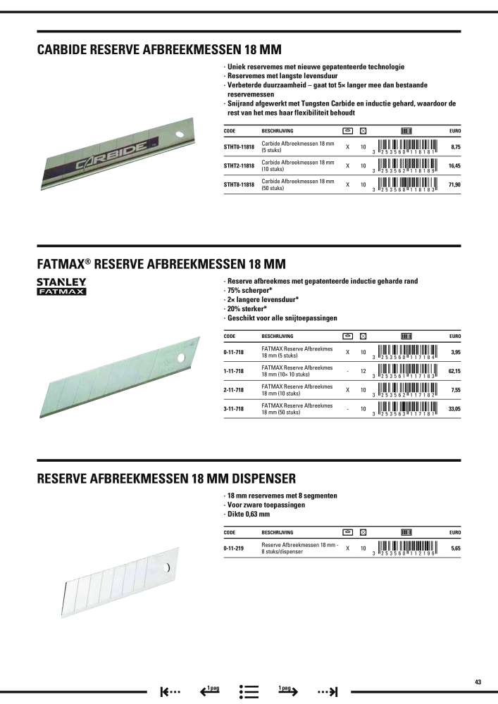 Stanley hoofdcatalogus Nº: 20910 - Página 45