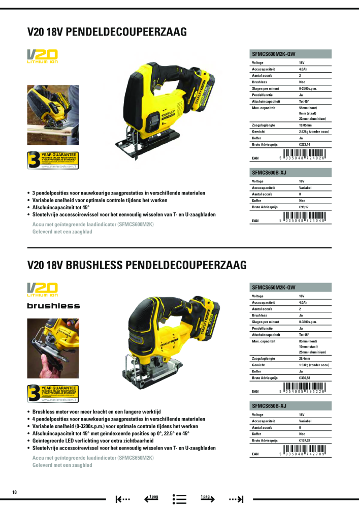 Stanley hoofdcatalogus NR.: 20910 - Pagina 450