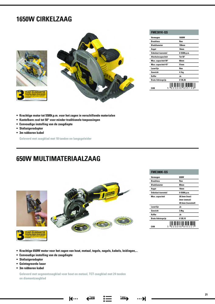 Stanley hoofdcatalogus NR.: 20910 - Seite 453