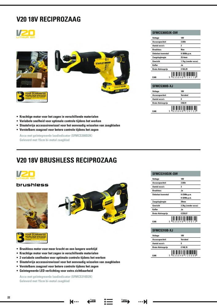 Stanley hoofdcatalogus Nº: 20910 - Página 454