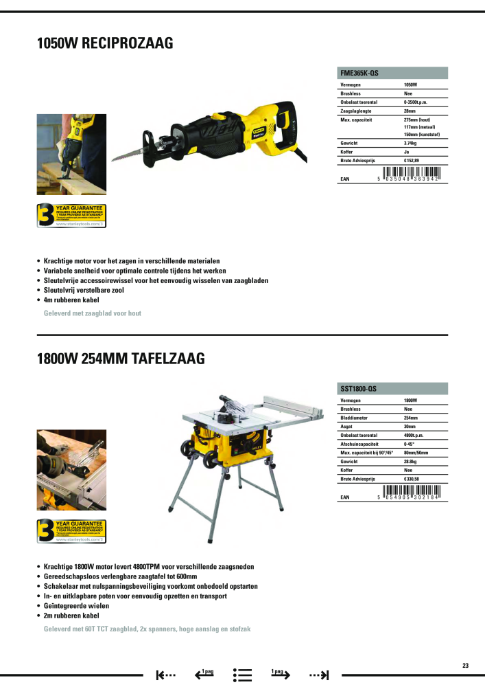 Stanley hoofdcatalogus NR.: 20910 - Seite 455