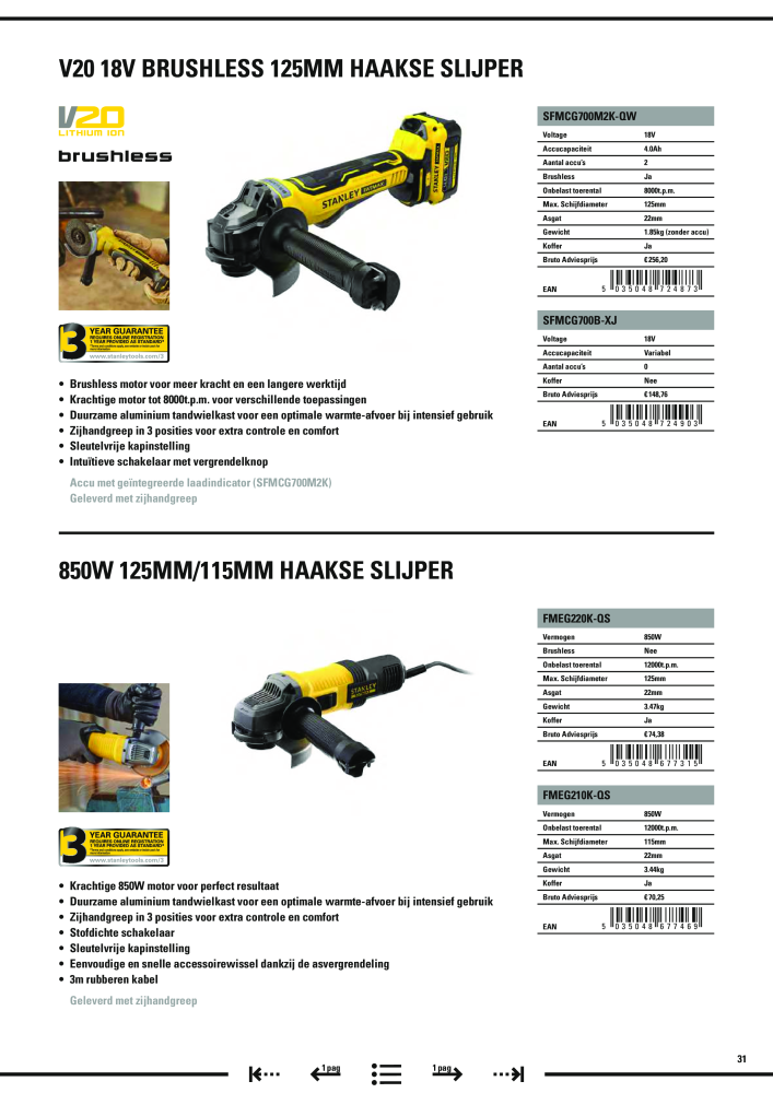 Stanley hoofdcatalogus Nº: 20910 - Página 463