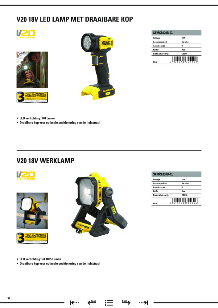 Stanley hoofdcatalogus Nº: 20910 - Página 466