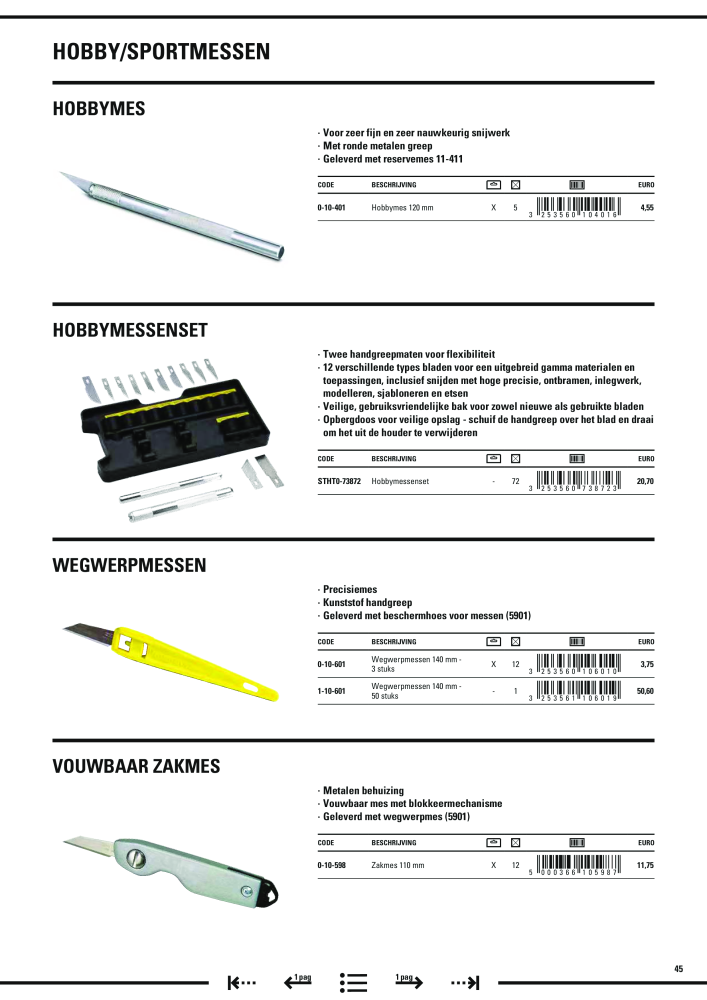 Stanley hoofdcatalogus Nº: 20910 - Página 47