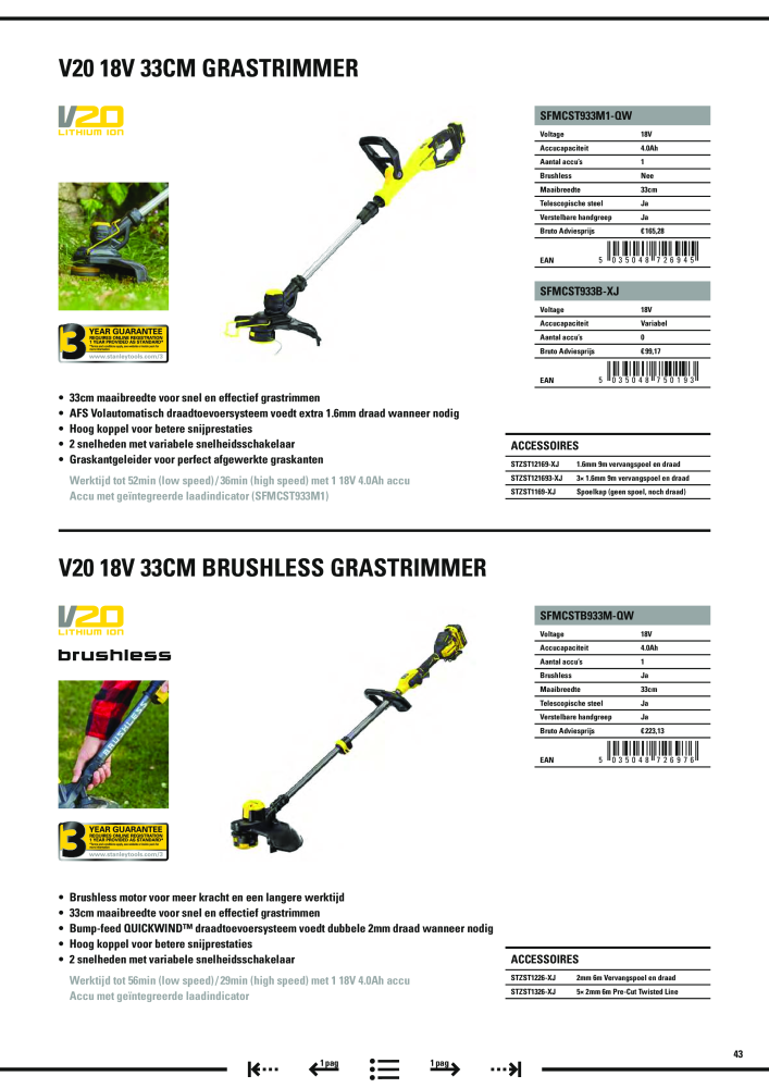 Stanley hoofdcatalogus Nº: 20910 - Página 475