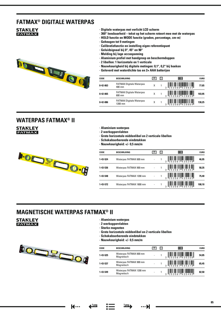 Stanley hoofdcatalogus NR.: 20910 - Seite 87