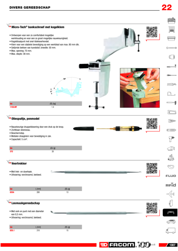 FACOM Tropfen-Oeler, Kugelschreiberform 372