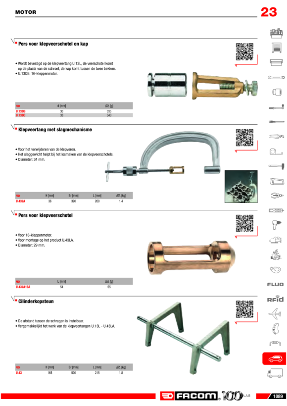 FACOM Klemmzange für Schlauchleitungen 27 mm DM.90