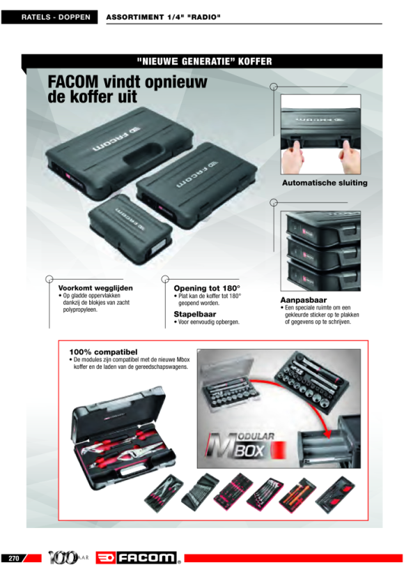 FACOM Steckschluessel-Adapter 1/4” - 1/4 ECR